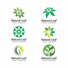 Leaf icon Vector Illustration design Logo template