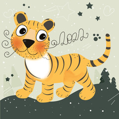 symbol of the new year, 2022, tiger.