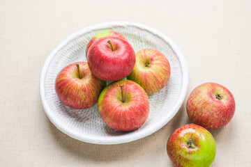 Apel Malang, Original green apple from Malang, East Java, Indonesia. Selective focus image. Close up.
