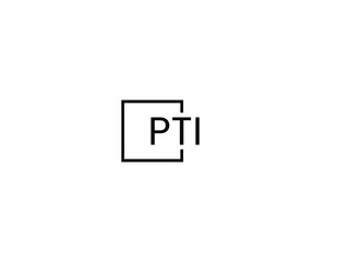 PTI letter initial logo design vector illustration