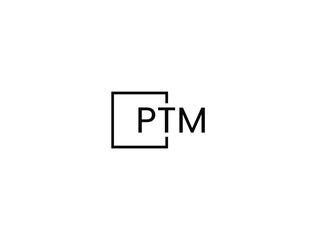 Obraz premium PTM letter initial logo design vector illustration