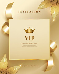 Luxury vip invitations and coupon backgrounds.