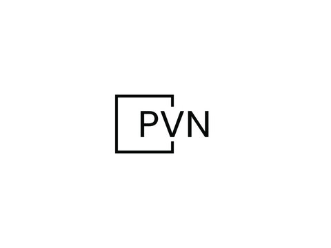 PVN letter initial logo design vector illustration