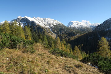 Fototapeta na wymiar Totes Gebirge im Herbst