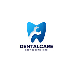 Gradient Dental Service Logo Design
