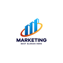 Gradient Business Investment Logo Design
