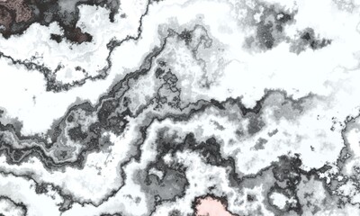 Abstract marble background in black and white color
