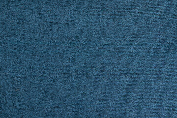 Dark blue fabric texture. Clothes background