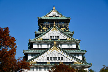 紅葉の大阪城