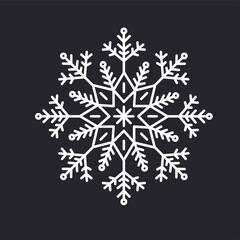 White Set vector snowflakes isolated , Ethnic ice cristal ornament, christmas icons, snowflakes for print, design for banner, idea, cover, booklet, print, flyer, card, poster, badge, postcard