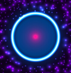  Modern futuristic neon background vector illustration.