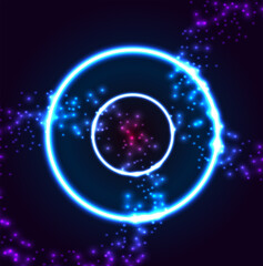  Modern futuristic neon background vector illustration.
