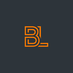 creative Letter BL logo design elements. simple letter BL letter logo, Business corporate letter BL logo design vector