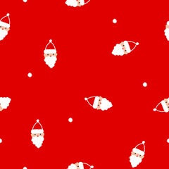 Naklejka premium 귀여운 산타 패턴