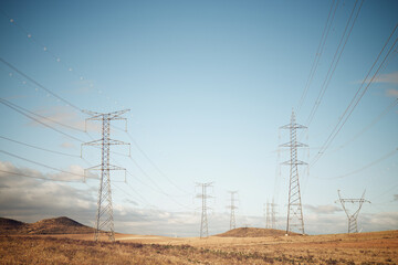 Fototapeta premium Power line in Spain