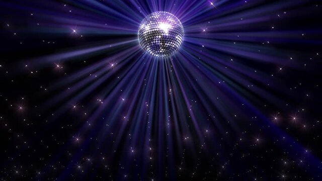 Mirror Ball Disco Lights Club Dance Party Glitter Background