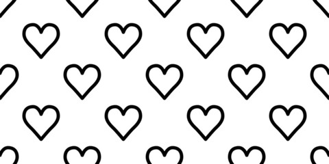 Seamless simple heart icon pattern, repeats vertically and horizontally