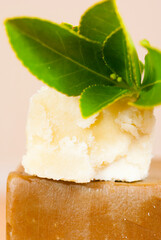Shea butter on natural soap