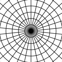 Naklejka premium Black circle line radar on the white background. Vector illustration.