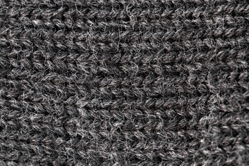 knitted fabric made of grey merino wool, wool textured background