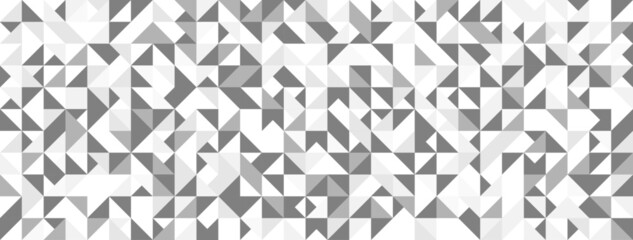 Triangles pattern background. Abstract vector design. Dark gray and white wallpaper. Modern halftone style vector
