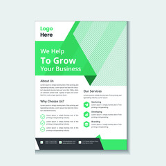 Obraz premium Creative Modern And Professional Corporate Business Flyer Template Design in A4 size - Vector