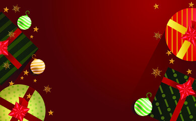 Merry christmas and Happy new year background only. Design vector 