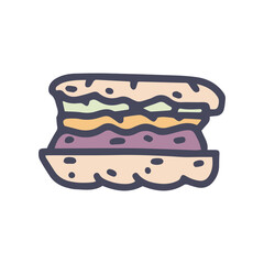 pambazos color vector doodle simple icon design