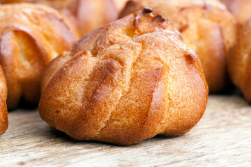 small golden colored custard cookies