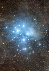 The Pleiades, M45, Seven Sisters, Messier 45, Open star cluster