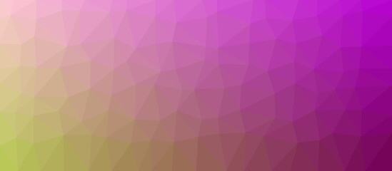 Abstract low poly background of triangles with colorful gradients