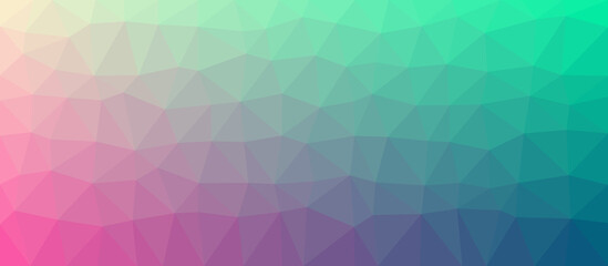 Abstract low poly background of triangles with colorful gradients design