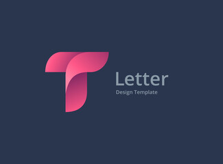 Fototapeta Letter T logo icon design template elements obraz