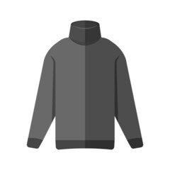 Vector Flat Design Turtleneck. Simple Vector illustration