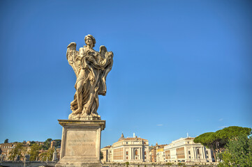 Naklejka premium Castel Sant Angelo, Rome, Italy, HDR Image