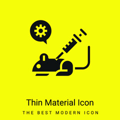 Animal Testing minimal bright yellow material icon
