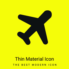 Air Mail minimal bright yellow material icon