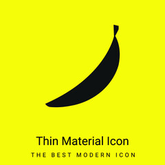 Banana minimal bright yellow material icon