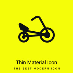 Bicycle minimal bright yellow material icon