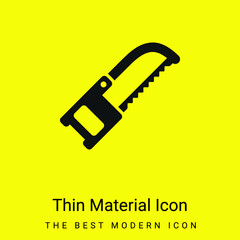 Band Saw minimal bright yellow material icon