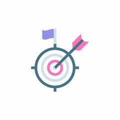 GOAL ACHIEVE icon in vector. Logotype