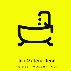 Bathroom minimal bright yellow material icon