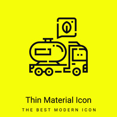 Biodiesel minimal bright yellow material icon