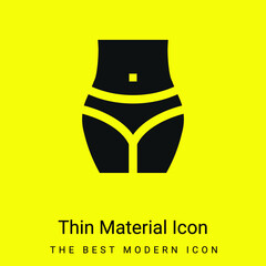 Body minimal bright yellow material icon