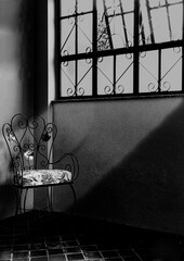 silence in black and white photo