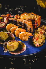 Perfect Sushi Japanese Asian Seafood Food Dish Drink Cocktail Dessert Menu Gourmet Restaurant Chef on Dark Background