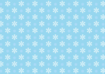 背景　雪の結晶　水色