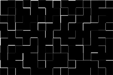 white labyrinth on a black background