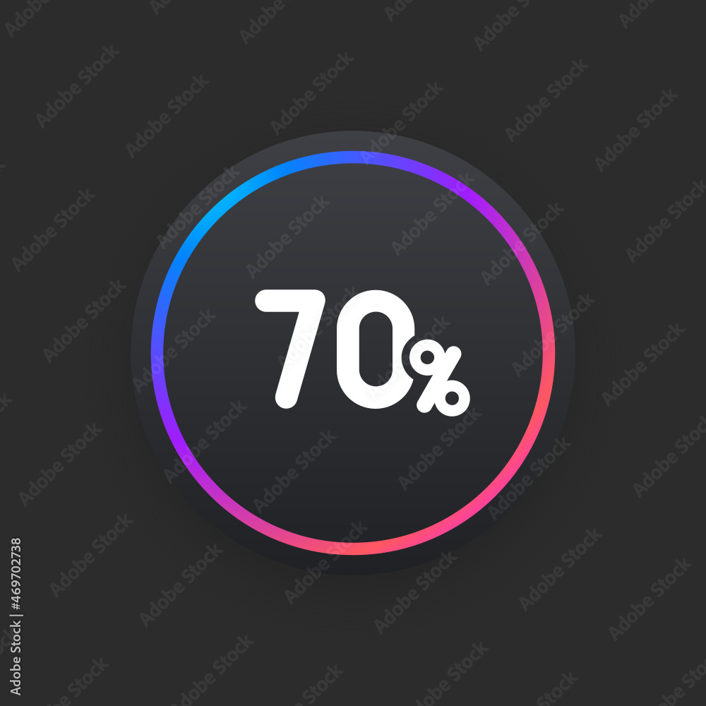 Sticker 70% - ui icon