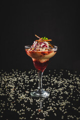 Perfect Sushi Japanese Asian Seafood Food Dish Drink Cocktail Menu Gourmet Restaurant Chef on Dark Background